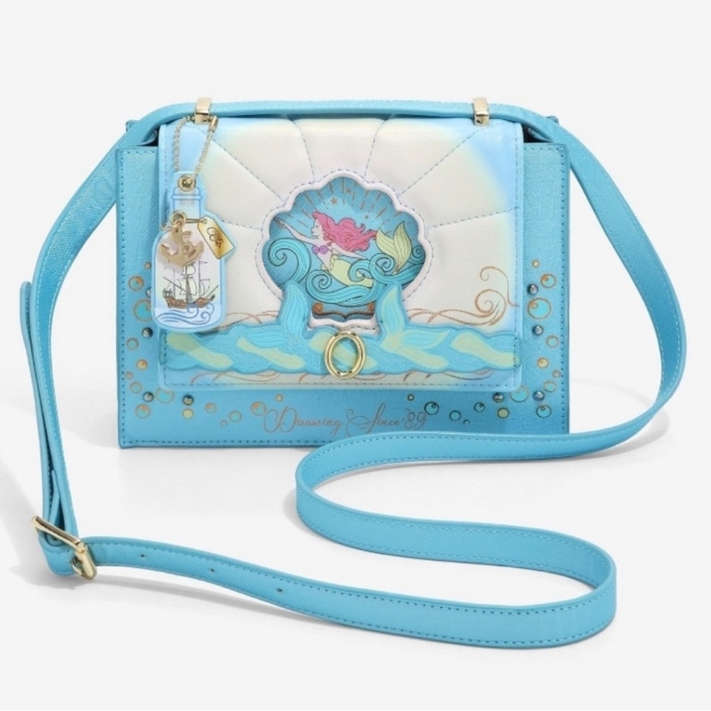 Danielle Nicole The Little Mermaid Ship in a Bottle Crossbody Bag
